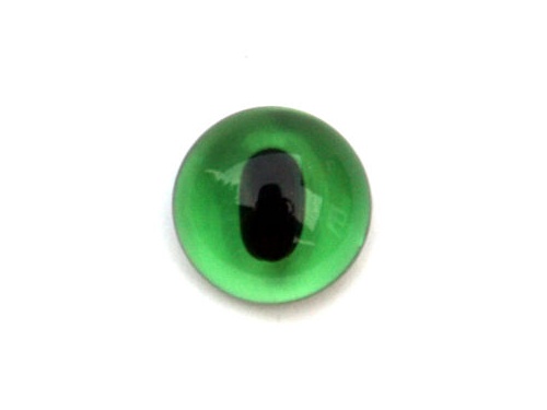 Green Transparent Glass Cats Eyes