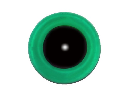 Jade Green Transparent Glass Eyes