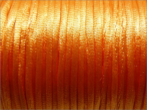 Orange Rattail Silky Cord  2mm