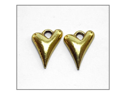 Heart Charm (antique gold colour) TB138