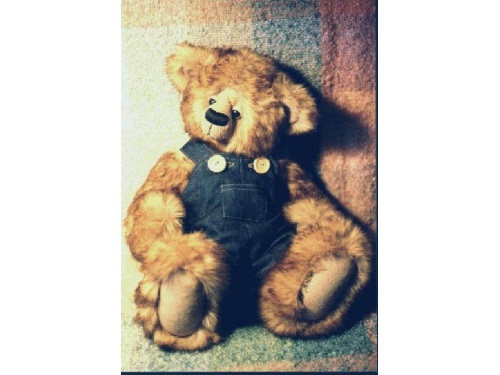 Sebastian 42cm Faux Fur Bear Pattern