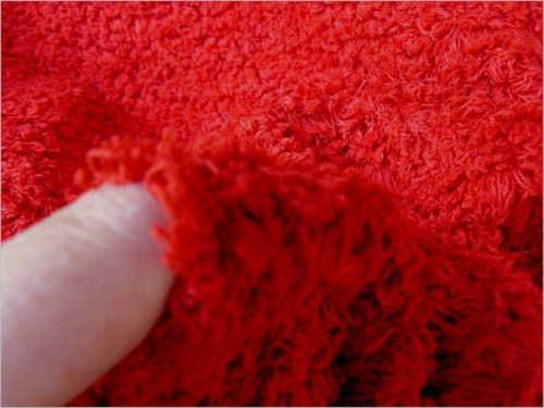 Schulte Red Cotton Plush 9mm Pile - LIMITED STOCK