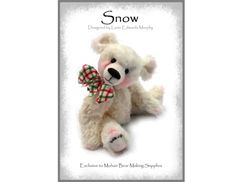 Snow - Faux Fur Teddy Bear Kit 10" / 26cm