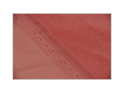 Velvet Mini Bear Fabric - Dusky Pink